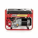 Benzin Stromerzeuger 5 kW – Leiser Generator mit automatischer Spannungsregelung (AVR) – 18L Tank – Bis zu 9,2 Std. (bei 50% Belastung) Laufzeit für gewerblichen und privaten Gebrauch, 96 dB/A