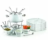 Mäser Fondueset, 28-tlg, weißes Set, Weiß