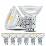 DEIFUA 6er-Pack GU10 LED Lampe Warmweiss 2700K 3.5W 385Lumen Ersetzt 50W Halogen Leuchtmittel, Nicht Dimmbar Reflektorlampen, Flimmerfrei Strahler, Abstrahlwinkel 360° Birnen, 38° Spot