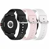RuenTech Kompatibel für DDXCAW P2 Smartwatch Armband, Silikon Ersatzband Uhrenarmband Silikonarmband für DDXCAW Smartwatch Damen Herren Zubehör (3er Pack C)