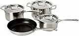 LE CREUSET 4-teiliges Kochgeschirrset aus 3-ply Edelstahl, 96209100001000