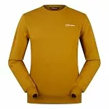 Berghaus Herren Sweatshirt mit Logo und Rundhalsausschnitt | Zusätzliche Wärme | Besonders bequem Midlayer, Lehmboden, L
