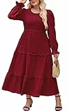Hanna Nikole Kleid Schwarz Damen Elegant GroßE GrößEn Abendkleider Langarm Kleid Herbst Cocktailkleider A Line Festliches Abendkleider HochzeitsgäSte Vintage Freizeitkleider Mit Taschen