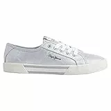 Pepe Jeans Brady Party Ballerina Schuhe Silber