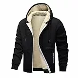 Generisch Fleecejacke Herren, Teddy Jacke Herren Winter Fleecejacke Outdoor Winterjacke Warm Felljacke Thermojacke Trekking Sweatjacke Strickfleecejacke Winddichte Wanderjacke Übergangsjacke