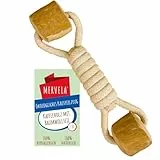 MERVELA® Kauseil aus Baumwolle mit Kaffeeholzknochen für Hunde – Natürliches Kauspielzeug, Zahnpflege & Langlebig – Für alle Hundegrößen (Kauseil 1)