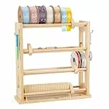 Crafit Band-Aufbewahrungsregal, Band-Organizer, Spulenhalter, Spender, Display, Nähgarn, Netzband, Kranz, Washi-Tape für Bastelzimmer, Geschäfte, Boutiquen, Floristen, Geschenkverpackungen