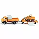 siku 4117, Mercedes-Benz 710 mit Kramer 411 Radlader Bölling, 1:50, Metall/Kunststoff, Gelb, Bewegliche Teile