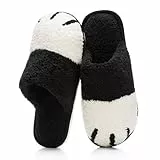 GOEWY Winter Hausschuhe Damen Süße Tiere Warme Plüsch Pantoffeln Herren Fußabdrücke von Hunden Indoor Outdoor Rutschfeste Slippers