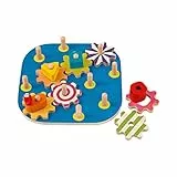 Selecta 62011 Kurbelspaß, Motorikspielzeug, 1 Jahr to 3 Jahre, aus Holz, 20, 5 cm