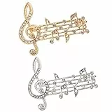 Vaguelly Brosche Mit Musiknoten Festival-brosche Dekoration Für Damen Noten Kleidung Broschen-set