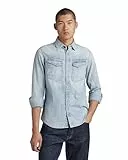 G-STAR Herren Dakota Slim Hemd, Blau (Sun Faded Blue Mist D23616-D252-G342), L