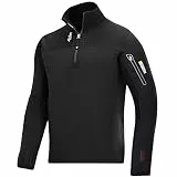 Snickers Workwear Unisex pollar Fleece Pullover Body Mapping Gr e L in schwarz, 6 EU