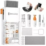 Ordilend Tastatur Reinigungsset, Alles in Einem Handy Laptop Reinigungsset, für iPhone Airpods Tastaturreiniger mit Bürste und Spray, Keyboard Cleaner for Tablet Computer PC Monitor Kamera mit Patent