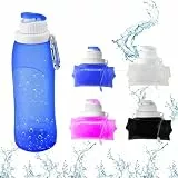 Sport Up I Faltbare Trinkflasche I 500ml I Für Outdoor, Sport, Reisen uvm. I Umweltfreundlich (Blau)