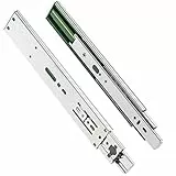 GTV H45 Schubladenschienen - 45.3 x 450 mm - Starken Verzinkt Stahl - Soft-Close Schienensystem - Teleskopschiene Kugelführung - Belastbar bis 100 Kg 1 Set = 2 Stück, L-450 mm, H45 VERSALITE PLUS