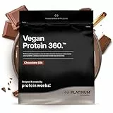 Protein Works | Vegan Protein 360 – PLATINUM Innovation, Premium-Veganproteinpulver, pflanzlicher Proteinshake, essentielle Vitamine & Mineralien, zuckerarm, Chocolate Silk, 28 Portionen, 1kg
