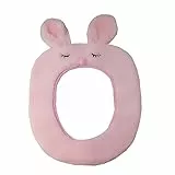 Gifts Treat WC-Sitzbezüge Cute Animal Style WC Zubehör Weiches Plüsch Bad Wärmer Matte (Kaninchen (pink))