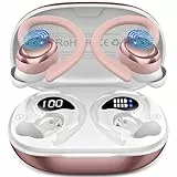 Bluetooth Kopfhörer Sport, 2025 In Ear Kopfhörer Kabellos Bluetooth 5.4 mit Hi-Fi Stereo, 50Std Sportkopfhörer Over-Ear mit Ohrhaken, Noise Cancelling Earbuds/4 ENC Mic, IP7 Wasserdicht Ohrhörer/USB-C