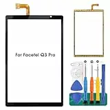 SRJTEK Ersatzteil-Set für Facetel Q3 Pro 25,7 cm (10,1 Zoll) Tablet Touchscreen Glas Digitizer Montage Ersatzteil-Sets (schwarz, LCD nicht im Lieferumfang enthalten)