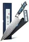 DRAGON RIOT Kochmesser profi Messer, Fleischmesser extrem Scharf, Japanisches Küchenmesser mit Geschenkbox, Handgeschmiedete Messer