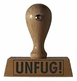 Sprüche-Stempel UNFUG! vom Kaufhaus2010