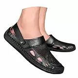 Generisch Bequeme Leichte Outdoor-Schuhe Zum Hineinschlüpfen Für Den Alltag Atmungsaktive Sohle Mit Luftigem Design Große Größen Komfortabel (Black 39)
