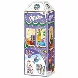 Milka 3D Haus Adventskalender – Weihnachtskalender mit Schokolade und Bonbons – 229g