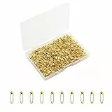 Gold Sicherheitsnadeln, Sicherheitsnadeln Kleine für Kleidung, 19mm Metall Mini Sicherheitsnadel für Tag Kunst Handwerk Nähen Schmuckherstellung (120Pcs/Box)