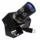 Mermaid 1080P USB-Webcam mit 5-50mm Teleobjektiv, Full-HD-Computerkamera mit 100 fps/60 fps/30 fps für Windows/Mac/Linux/Android