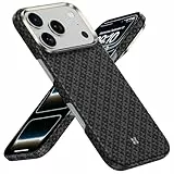 BENKS Ultra Dünn für iPhone 17 Pro Hülle für MagSafe, Aus Dupont Kevlar Aramidfaser Gefertigt, Handyhülle iPhone 17 Pro Case Stoßfest Kratzfest Slim iPhone Hülle, Obsidian Schwarz