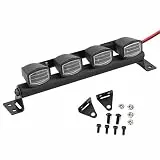 Tbest RC Dachlichter, Crawler Zubehör 1:10 RC Crawler Car Dachlichtleiste RC Dachlampen Scheinwerfer Zubehör Passend für Pull Car(4 LED)
