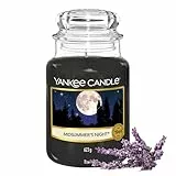Yankee Candle Duftkerze im Glas (groß) | Midsummers's Night | Kerze mit langer Brenndauer bis zu 150 Stunden | Perfekte Geschenke für Frauen