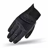 SHIMA AIR 2.0 Men Motorradhandschuhe Herren - Belüftete, Sommer Handschuhe aus Mesh mit Knöchel und Finger Protektoren, Verstärkte Handfläche (Schwarz, M)