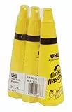 UHU Alleskleber Flinke Flasche, Bewährter und glasklarer Universalkleber in einer handlichen Flasche, 3 x 90 g