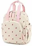 LEDAOU Kinderrucksack, Wasserdicht, für Kinder 2-4 Jahre, Kita und Schule, Jungen und Mädchen (Erdbeerreis)