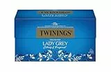 Twinings LADY GREY Schwarzer Tee im Teebeutel - Mischung chinesischer Schwarztee Teesorten mit Orangen- & Zitronenschale, vollendet mit Bergamotte-Aroma, 1er Pack (25 Teebeutel)