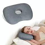 Babyezz Eine Seitlich Gelockte Schläfe, Die Auf Eine Entzündete Schläfe und Entzündete Ohren Passt, Eine Baumwolle und Polyester Entsprechend Verstellt (Dunkelgrau an Gitter)
