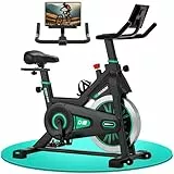 DMASUN Heimtrainer Fahrrad, Hometrainer Fahrrad mit großem Tablet-Halter und LCD-Display, Leises Ergometer Heimtrainer für Zuhause, Fahrradtrainer bis 160 kg Belastbar, Ideal für Indoor Cycling