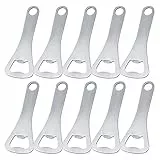 10 Stück Flaschenöffner,Edelstahl Barkeeper Bierflaschenöffner Bierkorkenzieher aus Edelstahl Bier Flaschenöffner für Home Pub Outdoor Männer