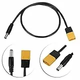 Oumefar XT60 Hochtemperatur Isolationsstecker Stecker an Stecker DC 5 , 5 x 2 , 5 mm DC5525 Stromkabel für die Reparatur des TS100 Lötkolbens im Freien
