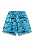 Sanetta Jungen-Badeshorts blau Surfer | Bequeme und schnell trocknende Badehose aus recyceltem Polyester für Jungen. Bademode für Kinder