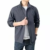 Generisch Sommerjacke Herren, Regenjacke Wasserdicht Atmungsaktiv Übergangsjacke Regenmantel Outdoor Fahrrad Herren Motorrad Für Winterjacke Swampland Winddichte Jacke (XXL, Dunkelgrau)