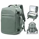 Ryanair Handgepäck 40x30x25 Rucksack Damen für Flugzeug Untersitz Kabinentasche Reiserucksack Flugzeug 45x36x20 Easyjet Reiserucksack Laptop Wasserdicht Business Herren Rucksack mit Schuhfach Grün