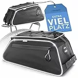 Büchel GTC 8L Fahrradtasche Für Gepäckträger – wasserdichte & Reflektierende Fahrradtasche, inkl. Regenschutzhaube – Kompakte Gepäckträgertasche mit Durchdachtem Stauraum für E-Bikes