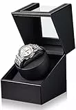 Los Gatos Uhrenbeweger 1 Uhr Automatik Uhrenbeweger: Watch Winder für Automatikuhren mit Batteriebetrieb und Netzteil oder USB - Uhrendreher Geschenk für Herren und Damen