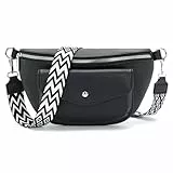 Atgbiem 9 Farben Bauchtasche Damen 2025 Umhängetasche Damen Klein Crossbody Bag Schwarz Kleine Handtasche Schönes Geburtstagsgeschenk für Frauen