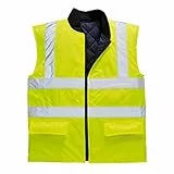 Portwest Warnschutz-Wendeweste , Größe: 5XL, Farbe: Gelb, S469YER5XL