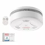 X-Sense Rauchmelder mit 10 Jahre Batterie und Magnethalterung, Feuermelder, TÜV Rheinland-Zertifiziert, mit Stummschalt- und Selbsttest-Funktion, SD11, 1er Set