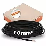 100 Meter Lapp 4510013 H05V-K 1,0 mm² schwarz I Verdrahtungsleitung I Aderleitung flexibel I PVC-Einzelader I Litze 1mm2 I Verdrahtung